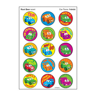Car-Toons, Root Beer scent Scratch 'n Sniff Stinky Stickers® – Large Round