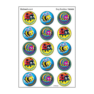 Bug Buddies, Orchard scent Scratch 'n Sniff Stinky Stickers® – Large Round