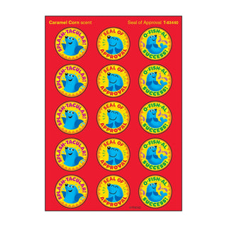 Seal of Approval, Caramel Corn scent Scratch 'n Sniff Stinky Stickers® – Large Round