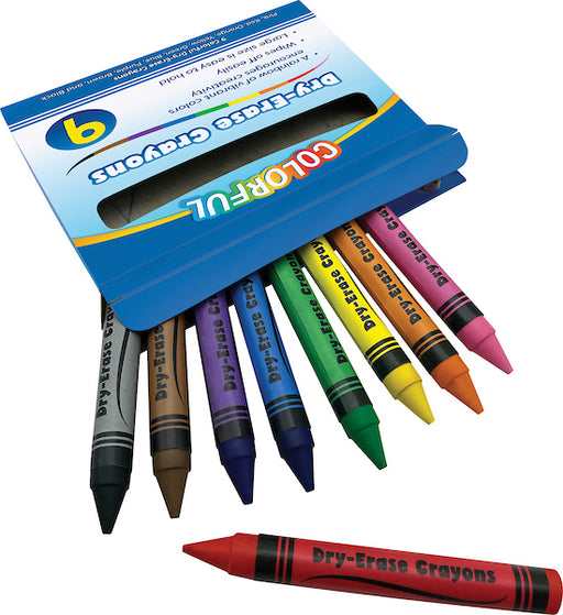 8-Color Dry Erase Crayon Classpack - 200 Pc.