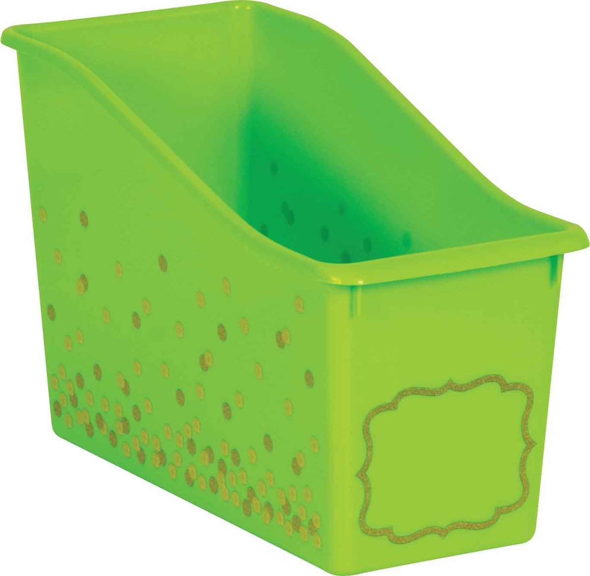 Teal Confetti Small Plastic Storage Bins 6-Pack - by TCR