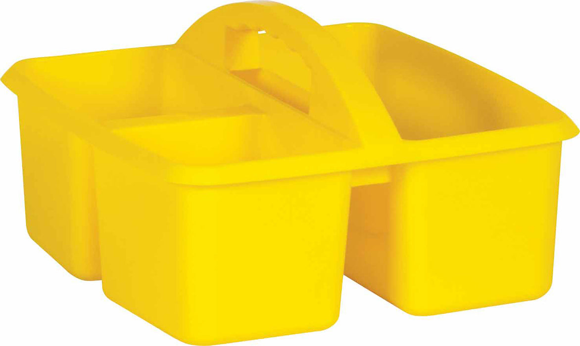 Yellow Large Plastic Storage Bin 6 Pack - by TCR