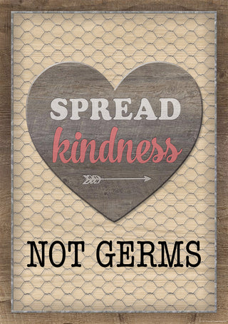 Spread Kindness Not Germs Positive Poster