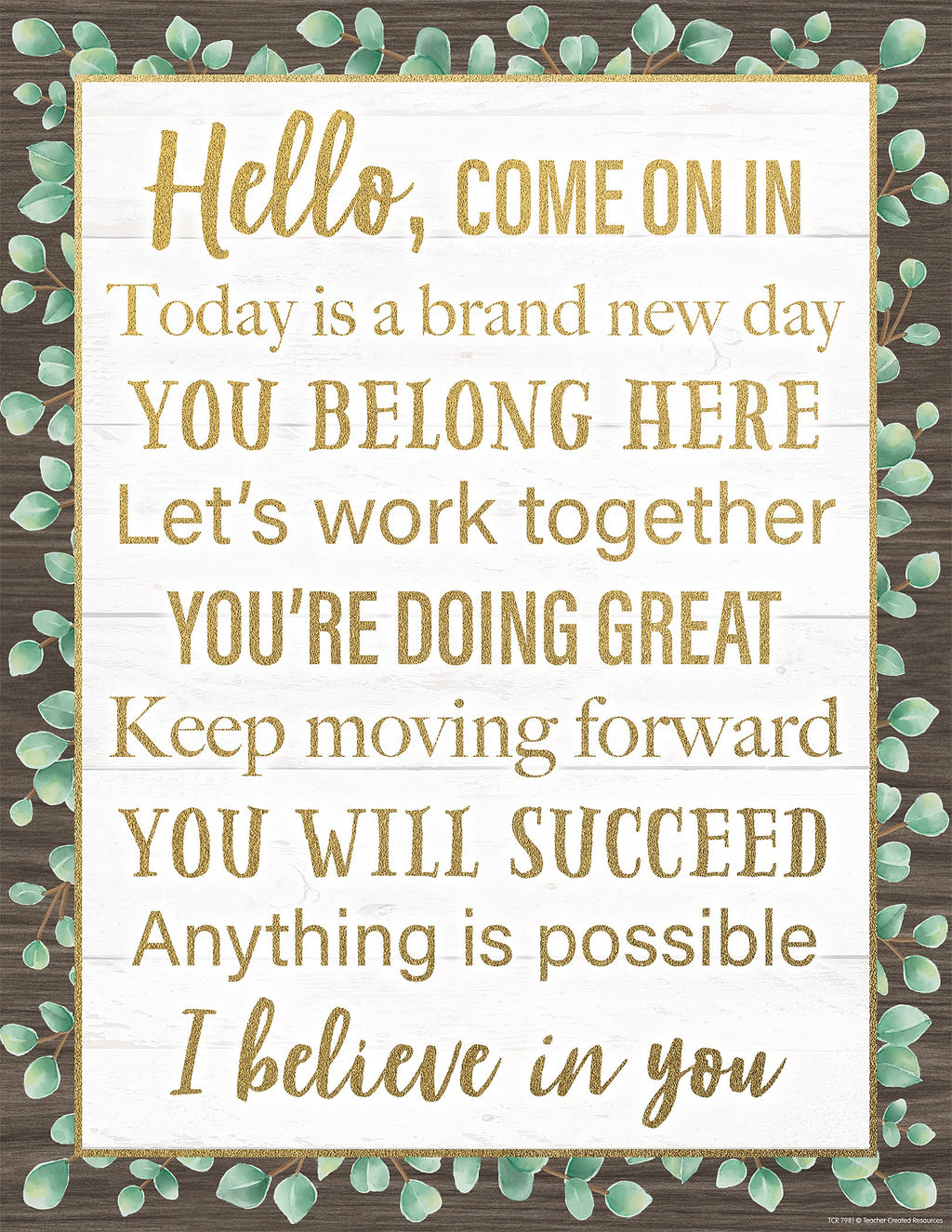 Eucalyptus Hello Chart – CM School Supply