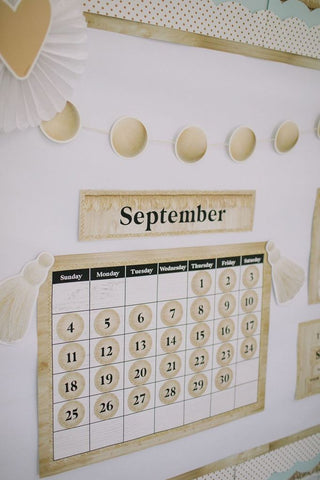 The Bohemian Mood Calendar Bulletin Board Set