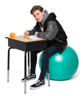Balance Ball Chair 65cm Non-Rolling for High School Kids