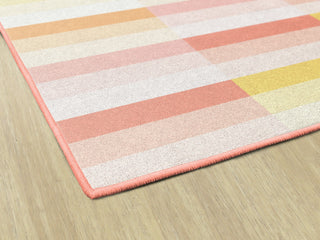 Simply Safari Sunset Contemporary Stripes Rug By Schoolgirl Style