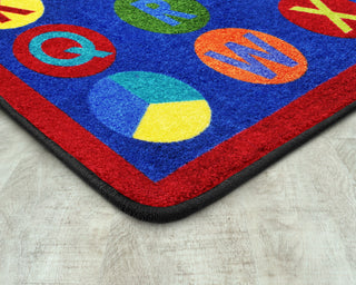 Alpha-Dots 7'8" x 10'9" area rug in color Multi