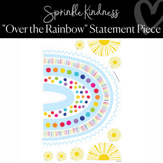 Sprinkle Kindness U-Cut Boho Rainbow Statement Piece