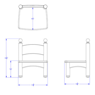 Jonti-Craft® Wooden Chair Pairs - 7" Seat Height