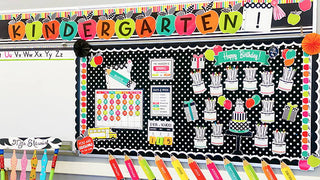 Black, White & Stylish Brights Classroom Environment