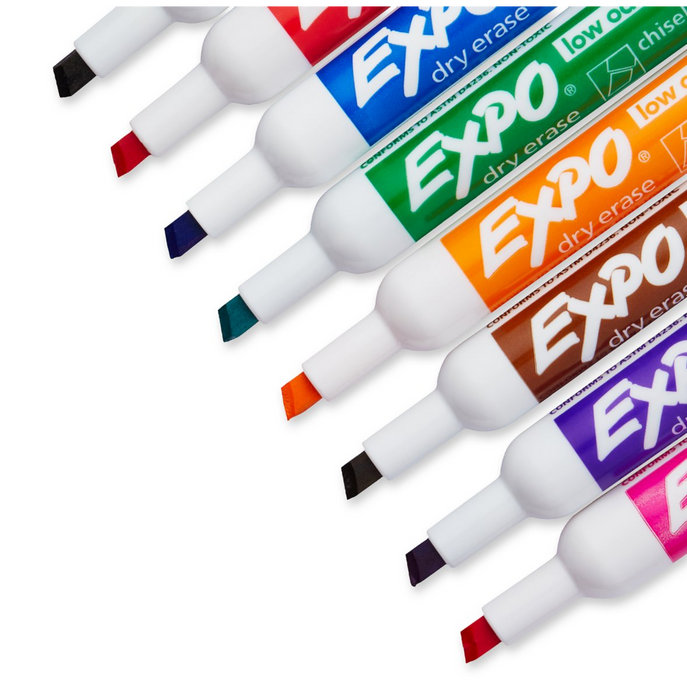 Low Odor Dry Erase Markers, Chisel Tip, 4 Count, Crayola.com