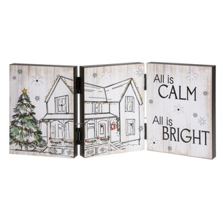 All is Calm Accordion Light Up Sign