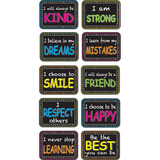10 Pack Non-Magnetic Mini Whiteboard Erasers, Character Building
