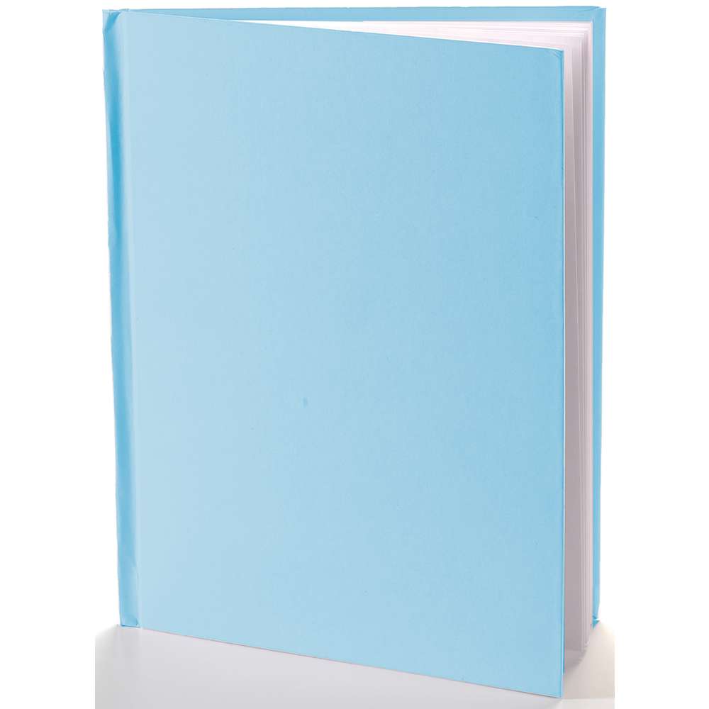 Plain White Blank Book 8W x 6H Hardcover 28 Pages 14 Sheets