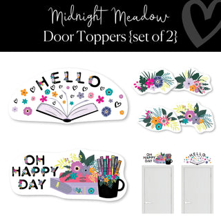 Midnight Meadow U-Cut Door Topper
