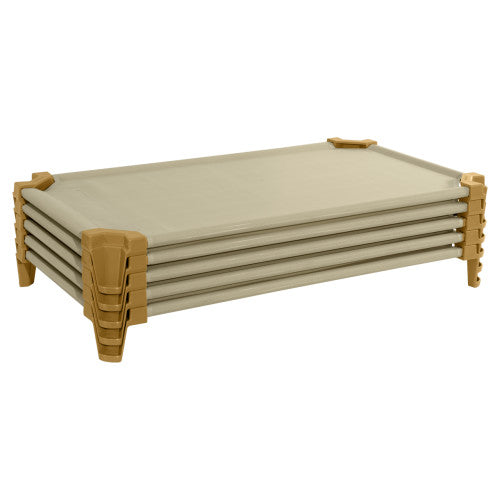 Incredible Cots, Toddler, Unassembled 6-pack, Tan – CM School Supply