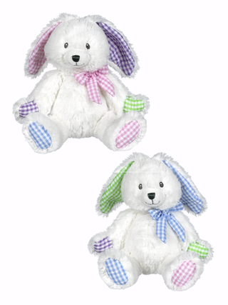 Baby Patches Bunny With Rattle 9"