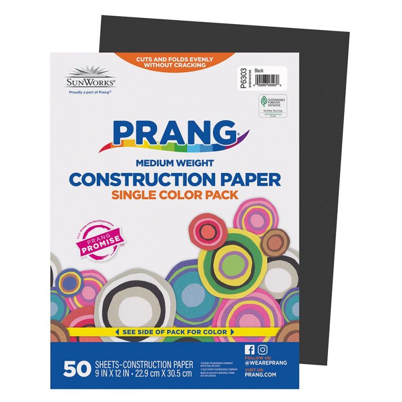 Pacon Tru-Ray Construction Paper, 76lb, 9 x 12, Assorted Pastel Colors,  50/Pack (6568) Online