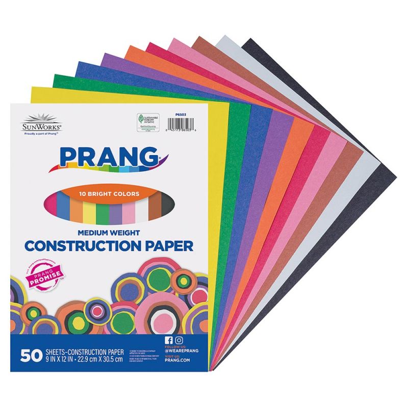PRANG® Medium Weight Construction Paper (50 sheets) – CM School Supply
