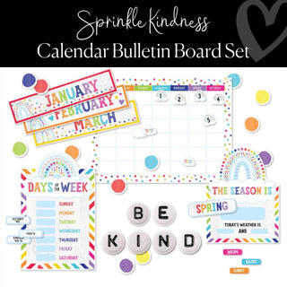Sprinkle Kindness U-Cut Calendar Bulletin Board Set