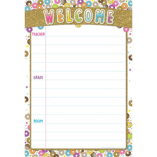 DonutFetti® Welcome 13" X 19" Smart Poly® Chart