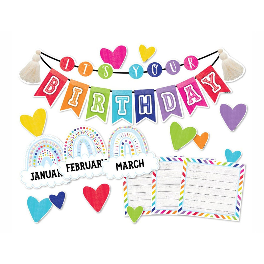 Sprinkle Kindness U-Cut Birthday Bulletin Board Set – CM School Supply