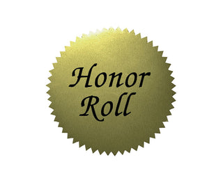 Honor Roll Gold Certificate Seals, 2" - 50 Seals