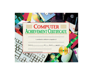 Computer Achievement Certificate, 8.5" x 11" - Pack of 30