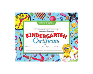 Kindergarten Certificate, 8.5" x 11" - Pack of 30