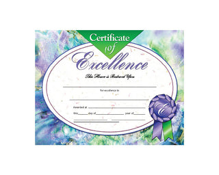 Certificate of Excellence, 8.5" x 11" - Pack of 30