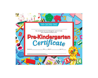 Pre-Kindergarten Certificate, 8.5" x 11" - Pack of 30