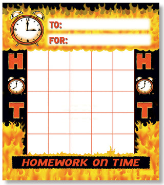 H.O.T. (Homework on Time) Mini Inc Chart